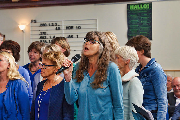 27 okt 2018 - Groot mannenkoor Midden Holland en gemengd koor Encore in de Geref.Kerk_47